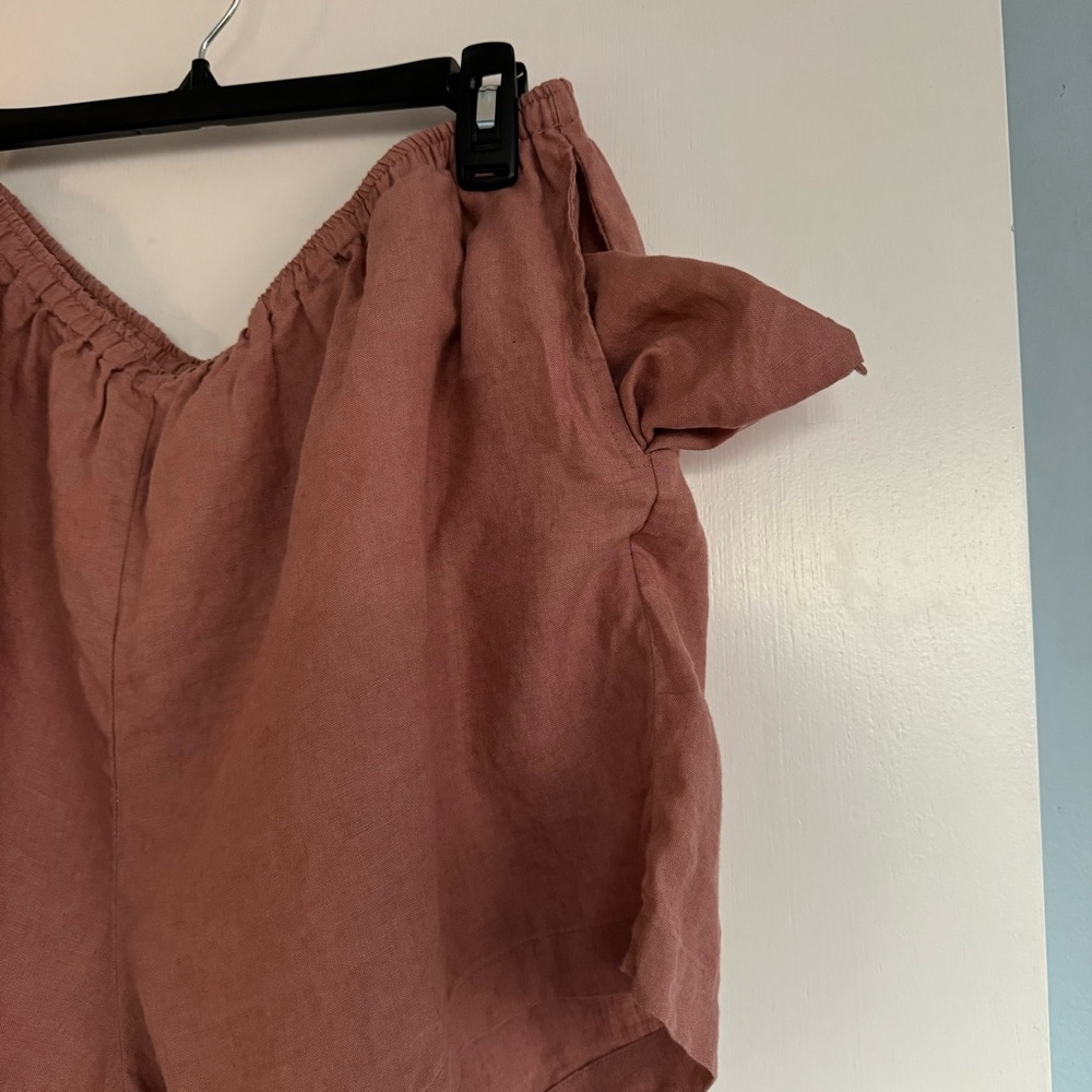 SOLD - THE 04 SET Deiji Studios Smoke Pink XL 100% linen - Picture 15 of 16